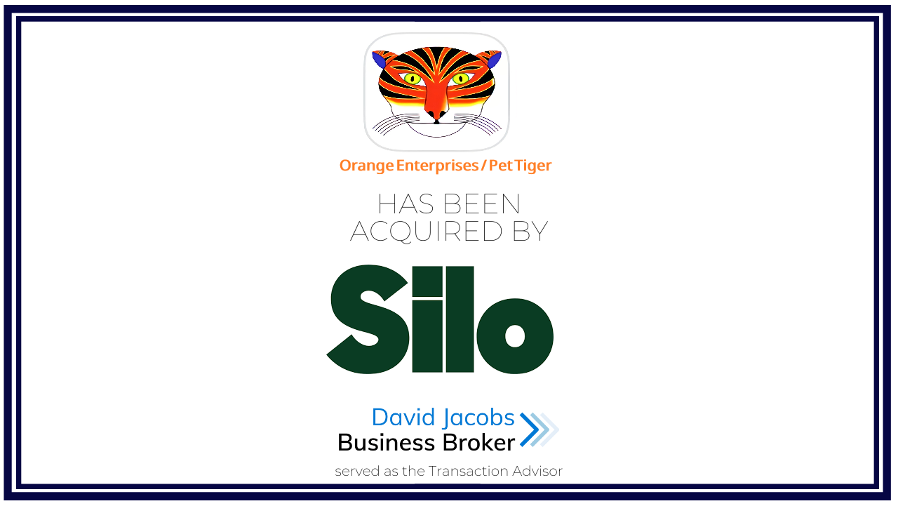 Orange Enterprises (Pet Tiger) is acquired by Banneker Partners (Silo)