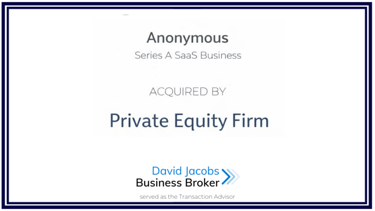 Anonymous tombstone for venture-backed SaaS exit involving services carve-out