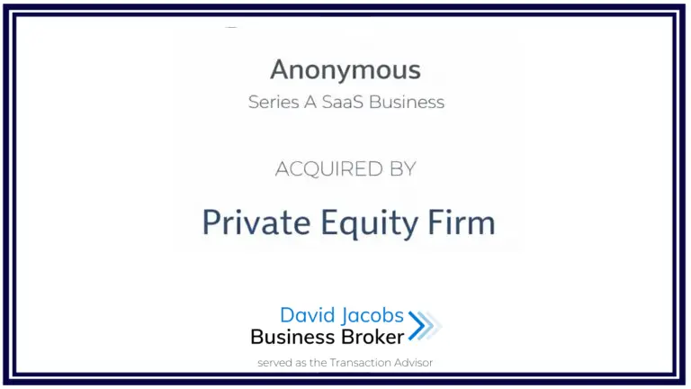 Anonymous tombstone for venture-backed SaaS exit involving services carve-out