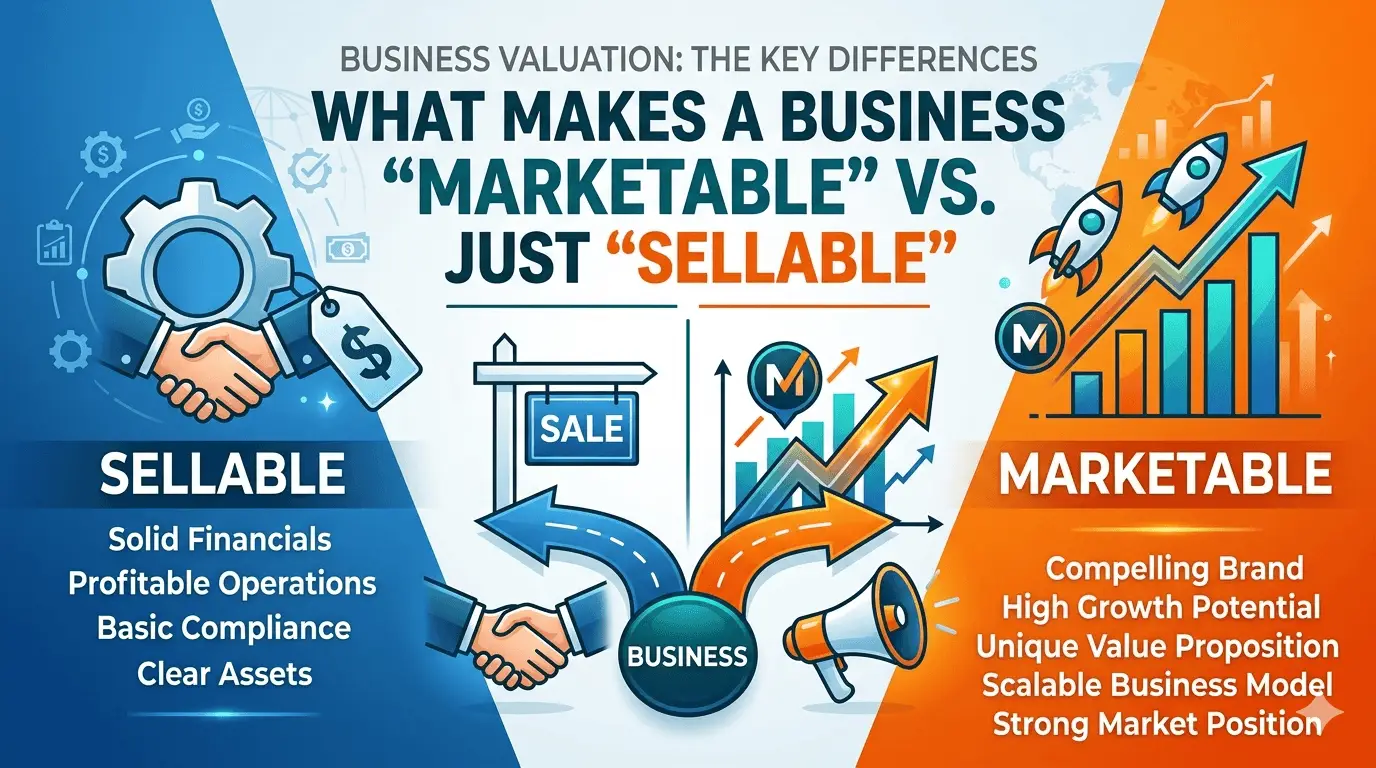 Marketable vs Sellable Business